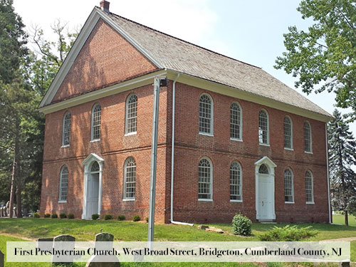 First Presbyterian Church, West Broad Street, Bridgeton, Cumberland County, NJ